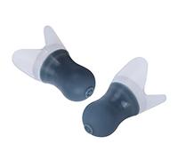 Water - Blocking Ear Plugs for Swimming & Noise Reduction | Soft Silicone Reusable Earplugs | 2 Pack for Flying/Sleeping/Spa | Comfort Fit, Blocks Water & Noise (Gray Large + pp Box)