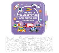 Water Book - Kids Coloring, Reusable Educational Drawing Book With Pens, Children Art Crafts And Coloring Girls, Home Classroom Travel Airplane Birthday Fun And Learning