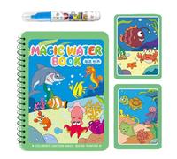 Water Book, Pen Books, Reusable Pages Lightweight Design Compact Size No Ink Easy Grip Visual Stimulation, Drawing Set for Learning, Educational 5.35x7.24 Inches
