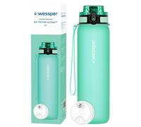 Water Bottle 0.5L Tritan Mint Wessper B4 Water Bottle with Filter BPA Free