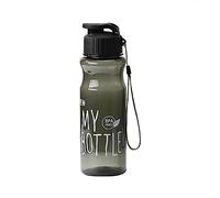Water Bottle 1L Colorful Clear Drinks Bottle with Wide Mouth Tritan BPA Free Sports Gym Bottles Leakproof Drink Jug Transparent Flip Top Plastic Drinking Bottles for Outdoor, Cycling, School (A)
