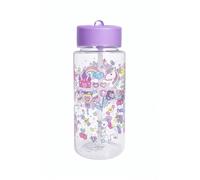 Water Bottle, 500 ml, Reusable Bottle with Flip-Up Straw, Leak-Resistant Lid & Carry Handle, Choice of Designs (Italian Brainrot, Fantasy, Dinosaur, Jungle, Flower Ice Cream) - Unicorn