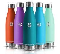 Water Bottle, 750 ml Stainless Steel Drinking Bottle, Leak-Proof, BPA-Free, Thermos Flasks, Double Walled, Can Be Carried, Metal Drinking Bottle for Fitness, Hiking, Camping, Sports, Bicycle