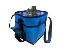 Water Bottle Bag - Adjustable Shoulder Strap, 20 x 20 cm Large Shoulder Bag, Large Convenient Bag with Efficient Access | Portable Holder for Home and Movement in the Park, Around the Nature, Blue