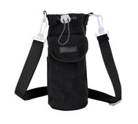 Water Bottle Bag, Adjustable Shoulder Strap Water Bag, Insulation Water Bottle Holder, Travel Water Bottle Bag with Adjustable Shoulder Strap for Hiking, Camping, and Outdoor Adventures, Black,