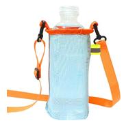 Water Bottle Bag - Insulated Nylon Mesh Sleeve with Strap Water Bottles, Milk Tea Cups & More, multicoloured, Blue orange cup cover, See description