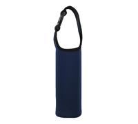 Water Bottle Bag - Neoprene Insulated Protective Bag, Buckle Closure Holder, Lightweight Durable Protective Pouch | Safe Hydration for Picnic, Camping, Hiking, Navy Blue, Please refer to the
