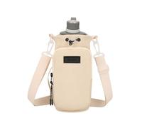 Water bottle bag, water bottle support with strap, water bottle bag with a shoulder strap for walking, drinking the bag, bags for vessels of carriers, Cream Colored, see description, See description