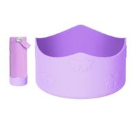 Water Bottle Boot - Silicone Protective Cover, Shock Absorbing Non-Slip Cup Base Protector, Various Styles Compatibility | Comfortable Touch Accessory for Women, Purple., Se référer au descriptif