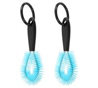 Water Bottle Brush,2 Pcs 5'' Ring Head Water Bottle Cleaner Scrubbing Brush for Cleaning Tumblers, Beer Brewing Supplies (Blue)