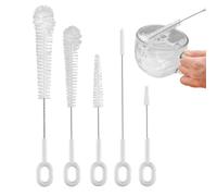 Water Bottle Brushes, Cleaning Tool Set, 23.3 x 4 cm, Bottle Cleaner Bundle, Kitchen Brush Collection, Nylon Bristles, Stainless Steel Wire, Juicer Care, Dishwasher Safe Accessories, Thorough Cleaning