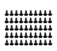 Water Bottle Cage Screw Hole Plugs, Rubber Dust Covers for Bike Frame Protection, Bicycle Rust Prevention Anti-dirt Bike Frame Screw Hole Plugs Caps for Road & Mountain (Black 50pcs)