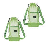 Water Bottle Carrier Bag,2 Pieces Adjustable Mesh with Side Pocket - Drink Bottle Holder Bag with Strap,for Gym Hiking Travel School Camping Boys Girls Students