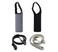 Water Bottle Carrier Bag | 2X Drink Bottle Cover - Portable Cup Sleeve Shoulder Storage Accessories for Outdoor Hiking, Travel, Walking