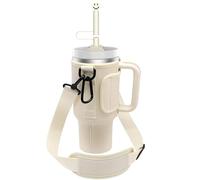 Water Bottle Carrier Bag for Stanley 40 Oz Tumbler Cup,Water Bottle Sling Pouch Sleeve Holder with Adjustable Shoulder Strap Carabiner Clip Straw Cover for Walking Hiking Camping Travel Mountaineering