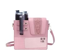 Water Bottle Carrier Bag - Water Bottle Holder With Strap | Portable Water Bottle Pouch | Water Bottle Holder Bag | Sports Water Bottle Holder | Water Bottle Strap | Boo Holder, pink, Se référer au