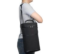 Water Bottle Carrier - Insulated Bottle Carrier Tote, Travel Wine Cooler Bag | Wine Chiller Bag With Handle, Adjustable Strap Padded Wine Bottle Tote For Picnics, Beach Outings, Camping Trips