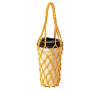 Water Bottle Carrier: Insulated Water Bottle Holder, Adjustable Shoulder Strap Carrier, Crochet Mesh Cup Carrying Storage For Camping, Hiking, Picnic, Orange, Consulte la descripción, See description