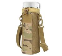 Water Bottle Carrier - Portable Aqua Container, Travel Drink Bag | Adjustable Hydration Carrier with Shoulder Strap, Liquid Bottle Liner Bag for Hiking Outdoor, Camouflage, 25 x 10,5 x 10,5 cm, Modern