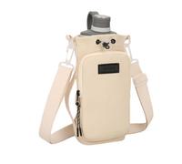 Water Bottle Carrier with Strap | Water Bottle Bag with Shoulder Strap - Sports Tumbler Carrying Pouch, Multi-Function Phone Pocket for Men Women
