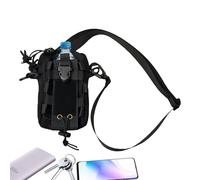 Water Bottle Carry Bag, Bottle and Mobile Phone Holder Bag, Messenger Bum Bag, for Fitness, Hiking, Backpacking, Travel, Training, Sports, Walking, Commuting