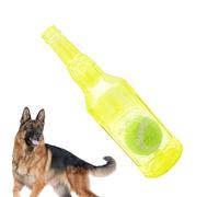 Water Bottle Dog Toy, Funny Interactive Squeaky Cruncher Chew Toy, Bite Resistant Pet Chewing Accessories, Bottle with Ball, Aggressive Chewers for Small Medium Large Dog