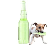 Water Bottle Dog Toy - Squeak Teething Chewers | Dog Toys - for Puppy Enrichment Play Boredom Birthday Christmas Pool Pet