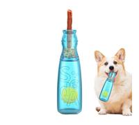 Water Bottle Dog Toy - Squeaky Dog Toy Bottle With Tennis Ball Inside | Chew With Squeaker | Enrichment Stimulation Puppy Chewers | Companionship Training Exercise Reward Fetch Play Boredom Relief