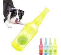 Water Bottle Dog Toys For Aggressive Chewers, Water Bottle Dog Toy Cruncher, Funny Squeaky Dog Toys For Large And Small Dogs, Interactive Dog Chew Toy With Tennis Ball For Chew And Squeeze