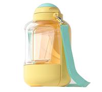 Water Bottle Dogs - 2 In 1 Pet Food Container, Travel Drinking Cup | Compact Puppy Flask System, On The Go Feeding Kit, Anti Spill Hydration Gear, Picnic Walk Companion For Puppies, Dog