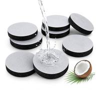 Water Bottle Filter Discs - 8 Pack Replacement for Brita Fill Go Carafes | Coconut Shell Carbon, Removes Chlorine Microparticles, Mineral Retaining, Office Gym Travel Use, Active Hydrators