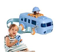 Water Bottle for Bus,Water Bottle for Cars | Cartoon Bus Drink Cups - Waterproof Water Toy Pitchers, Drinking Bottle with Removable Shoulder Strap for School and Ca