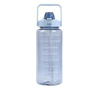 Water Bottle for Runners, Leak-proof 2 Litre Sports Bottle, Portable Drinking Cup with Time Marking, Large Capacity Drinks Container, Fitness , Use When Cycling, La