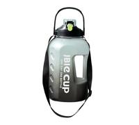 Water Bottle for the Gym - Large Motivational 3 Litre Water Bottle with Drinking Times Leak-Proof Reusable Juice Container with Straw and Handles 15 x 15 x 29 cm PC Material