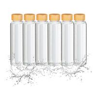 Water bottle Glass Drink Bottles Reusable Bamboo Flasks 500 ml Dishwasher Safe