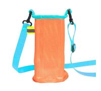 Water Bottle Holder - Water Bottle Organizer Case | Hiking Water Bottle Bag with Shoulder Strap | Protective and Insulated Water Bottle Cover, Bottle Pouch, Orange Blue Ribbon Cup Sleeve, Fare