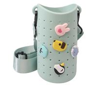 Water bottle holder with 5 charms Sage one size