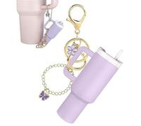 Water Bottle Holder with Shoulder Strap Adjustable Compatible Stanley Tumbler Owala Hydroflask YETI etc Two-Way Keychain Cute Practical Detachable Durable Material Cup Accessories