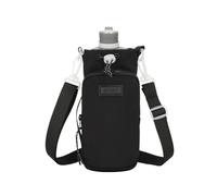 Water bottle holder with strap, a strap with a water trap and a reliable buckle stays secure, so even during active movements, it will easily fall off during the simple carrier, Black, Se référer au
