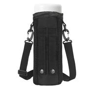 Water Bottle Holder with Strap | It uses a shoulder and hand carrying method that can be freely controlled between draws.Sleeping water bottle soup for climbing, Black, Se référer au descriptif, Refer