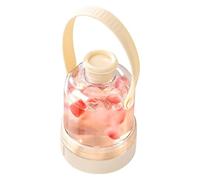 Water Bottle Ice Mold, 400ml Portable Reusable Cup, Push Water Bottle with Ice Tray, for Cold Brew Drink Cocktail Whiskey Summer Travel Home Office Beach Picnic