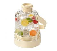 Water Bottle Ice Mold - 400ml Silicone Easy Release Cup - Push Water Bottle with Ice Tray,for Juice Whiskey Cold Brew Drink Outdoor Gym Sports Summer