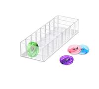 Water Bottle Lid Organizer, Acrylic Cup Lid Organizer, 8-Tier Tumbler Lid Organizer, Tumbler Lid Storage Rack,Vertical Lid Storage Organization for Kitchen Coffee Countertop Cabinets Pantry