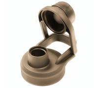 Water Bottle Lid Replacement for Battle Bottle - Straw Lid and Chug Cap Tops for 32 oz, 40 oz, and 64 oz Wide Mouth Vacuum Sealed Water Bottles by Iron InfideI (Wide Mouth, Tan)