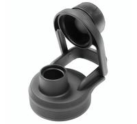 Water Bottle Lid Replacement for Battle Bottle - Straw Lid and Chug Cap Tops for 32 oz, 40 oz, and 64 oz Wide Mouth Vacuum Sealed Water Bottles by Iron InfideI (Wide Mouth, Grey)