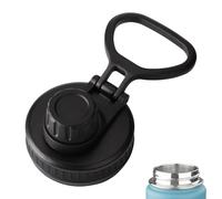 Water Bottle Lid, Wide Mouth Bottle Lids Spill Proof Leakproof, Spill Proof Replacement Lid, Non-Slip Ring Handle Large Cup Topper For Most Sports Water Bottles, Daily Hydration & Outdoor Activities