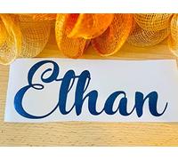 Water Bottle Name Stickers Personal Name Tag Kids Name Decal, Personalized Vinyl Sticker Personalized Label Decal, Custom Name Lettering Drinks Bottle Sticker Gemstone Sapphire Blue
