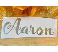 Water Bottle Name Stickers, Personal Name Tag, Kids Name Decal, Personalized Vinyl Sticker, Personalized Label Decal, Custom Name, School Bottle Name Stickers (3"x8", Gemstone Silver)