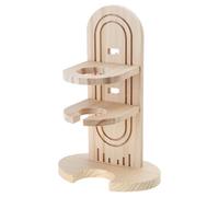 Water Bottle Natural Wooden Stand For Hamsters Hedgehog Puppy Cats Small Animals Water Bottle Holder