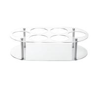 Water Bottle Organiser - Tidy Cup Storage Stand for Kitchen, Drink Holder with 6 Compartments, Desktop Drink Stand Display, Multipurpose Pantry Container on the Worktop